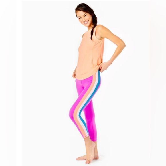 LILY PULITZER WEEKENDER HIGH RISE LEGGING AMETHYST - Picture 4 of 9